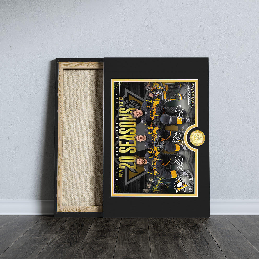 Pittsburgh Penguins 2025 Farewell Tour Rectangle Canvas With Inner Frame – TANTN18604