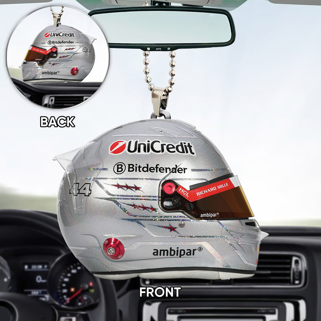 Scuderia Ferrari Las Vegas x Lewis Hamilton Custom shape 2-sided Acrylic Car Ornament – TANTN18803