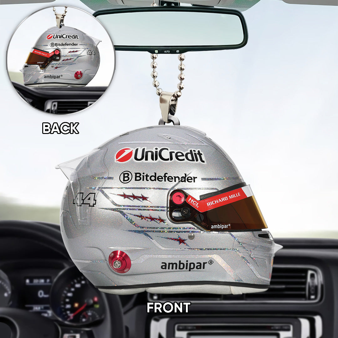 Scuderia Ferrari Las Vegas x Lewis Hamilton Custom shape 2-sided Acrylic Car Ornament – TANTN18803