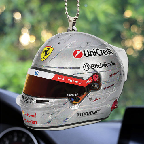 Scuderia Ferrari Las Vegas x Lewis Hamilton Custom shape 2-sided Acrylic Car Ornament – TANTN18809