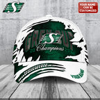 Personalized Saskatchewan Roughriders 2025 Grey Cup Champions Classic Cap – TANTN18812
