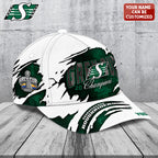 Personalized Saskatchewan Roughriders 2025 Grey Cup Champions Classic Cap – TANTN18812