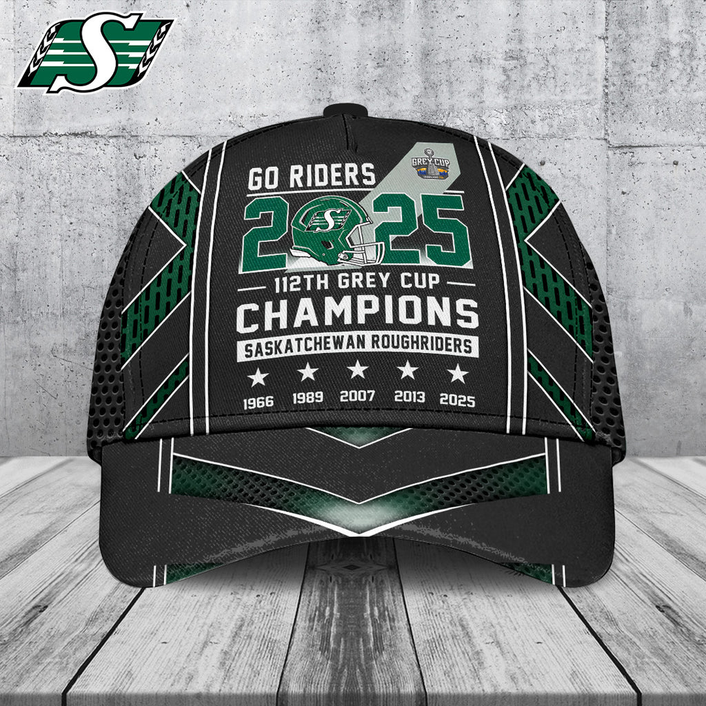 Saskatchewan Roughriders 2025 Grey Cup Champions Classic Cap – TANTN18849