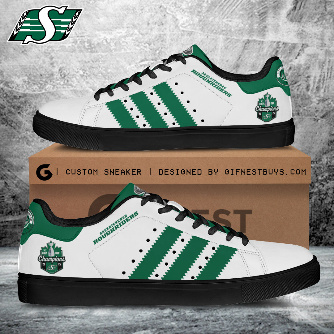Saskatchewan Roughriders 2025 Grey Cup Champions Custom SS Shoes – TANTN18896