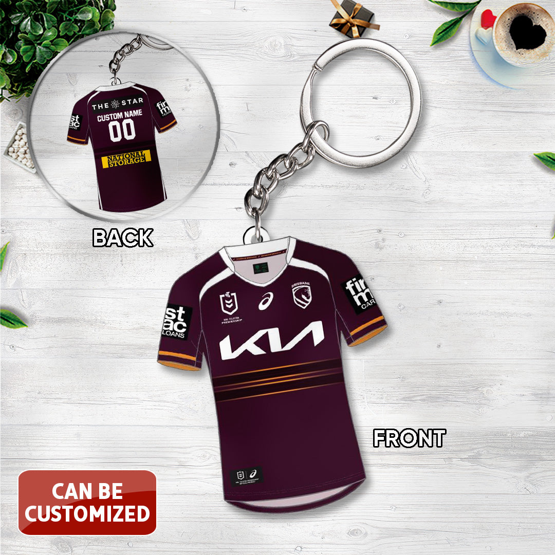 Personalized Brisbane Broncos 2026 Custom Shape 2-sided Keychain – TANTN18937