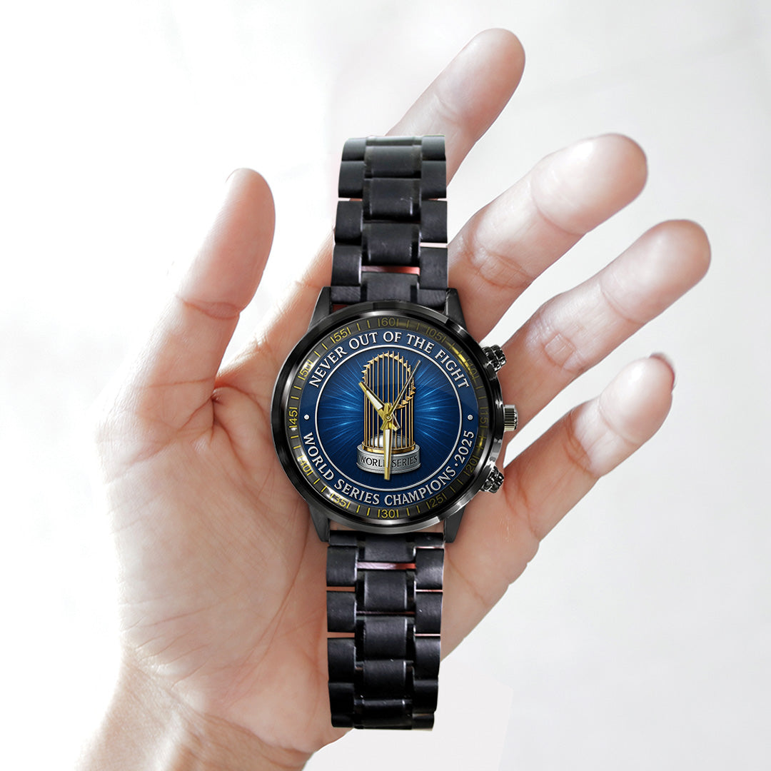 Los Angeles Dodgers World Series 2025 Black Stainless Steel Watch – TANTN18955