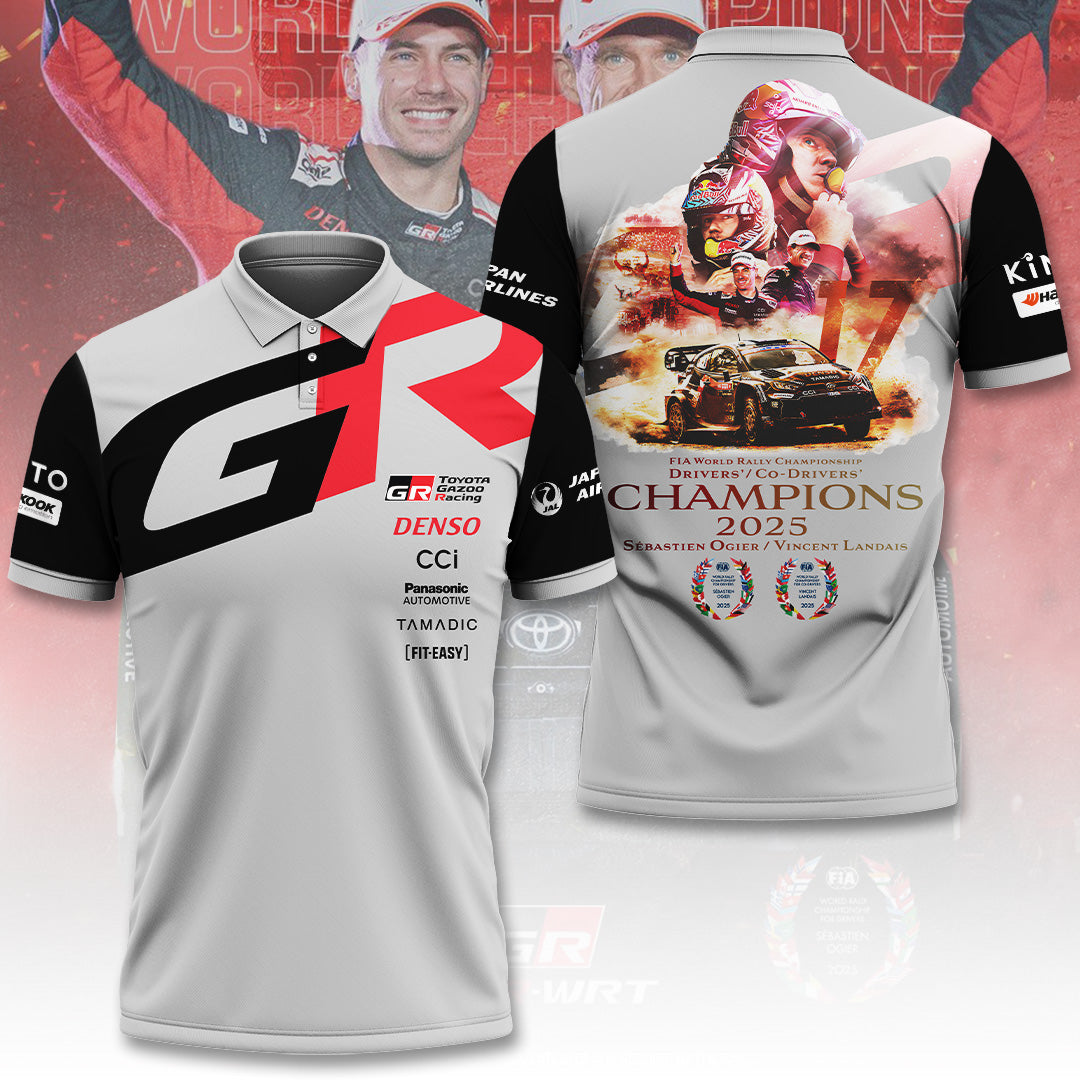 Toyota Gazoo Racing WRT 2025 World Rally Champions 3D Apparel – TANTN19003