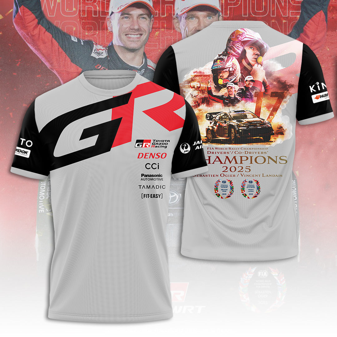Toyota Gazoo Racing WRT 2025 World Rally Champions 3D Apparel – TANTN19003