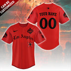 Personalized Los Angeles Dodgers 2025 Champions x Stranger Things Baseball Jersey – TANTN19123
