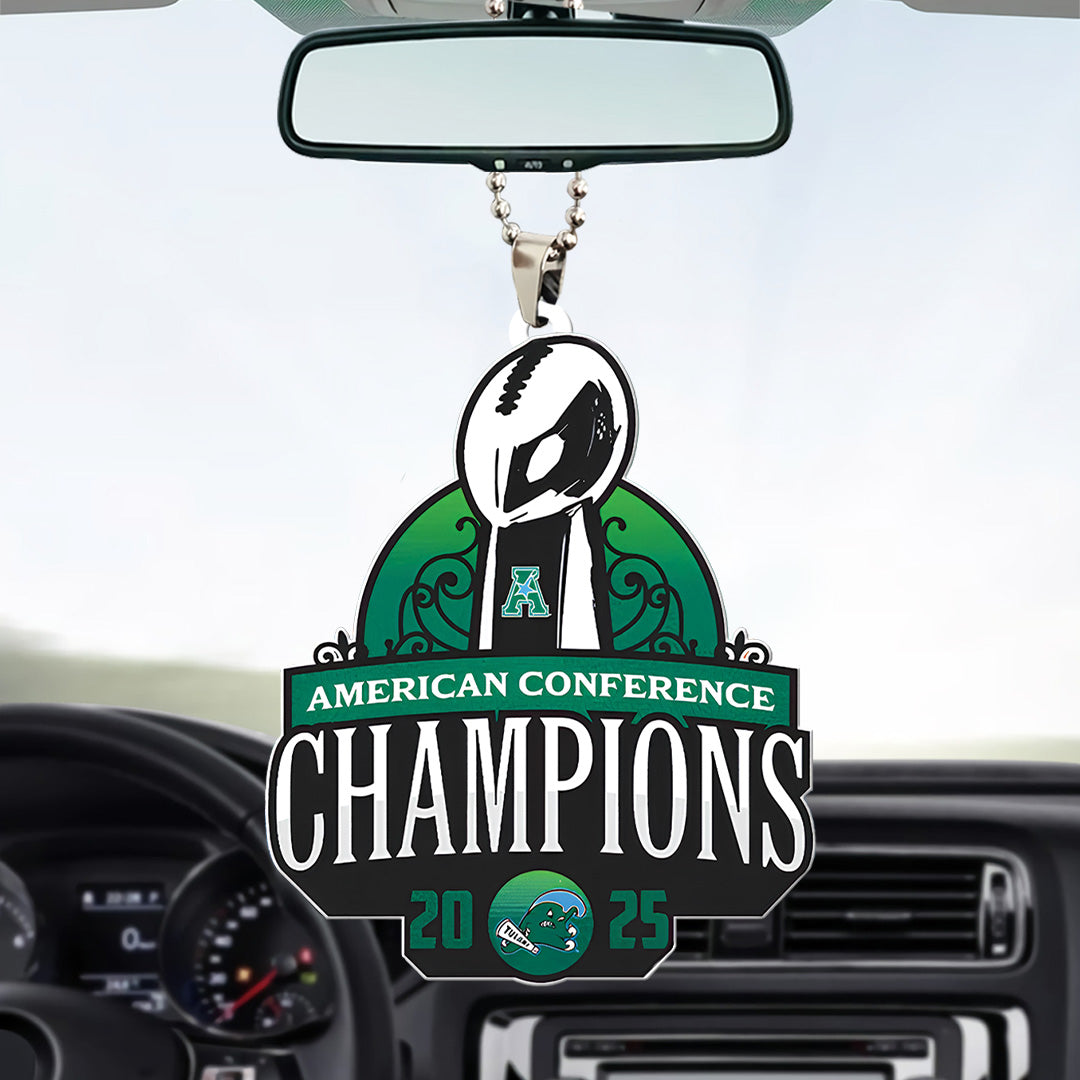 Tulane Green Wave Football Custom shape 2-sided Acrylic Car Ornament – TANTN19164