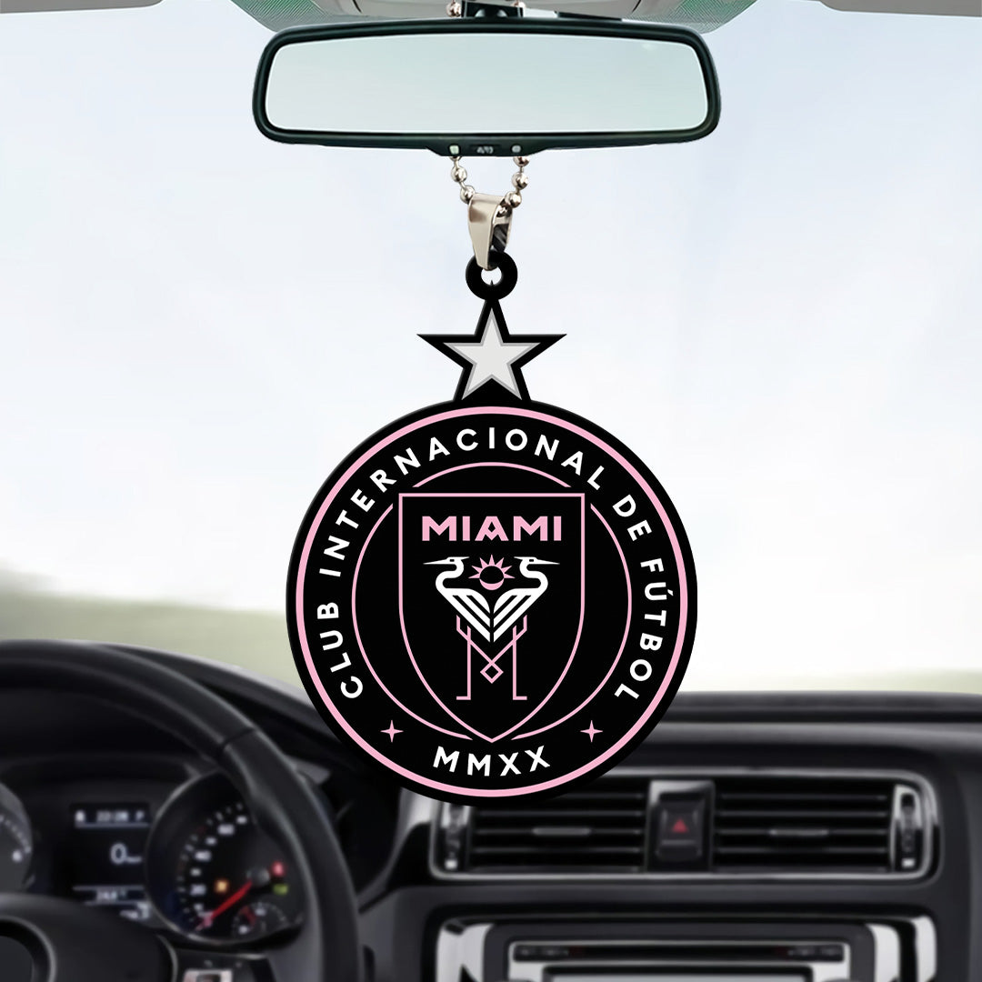 Inter Miami CF Champions MLS 2025 Custom shape 2-sided Acrylic Car Ornament – TANTN19183
