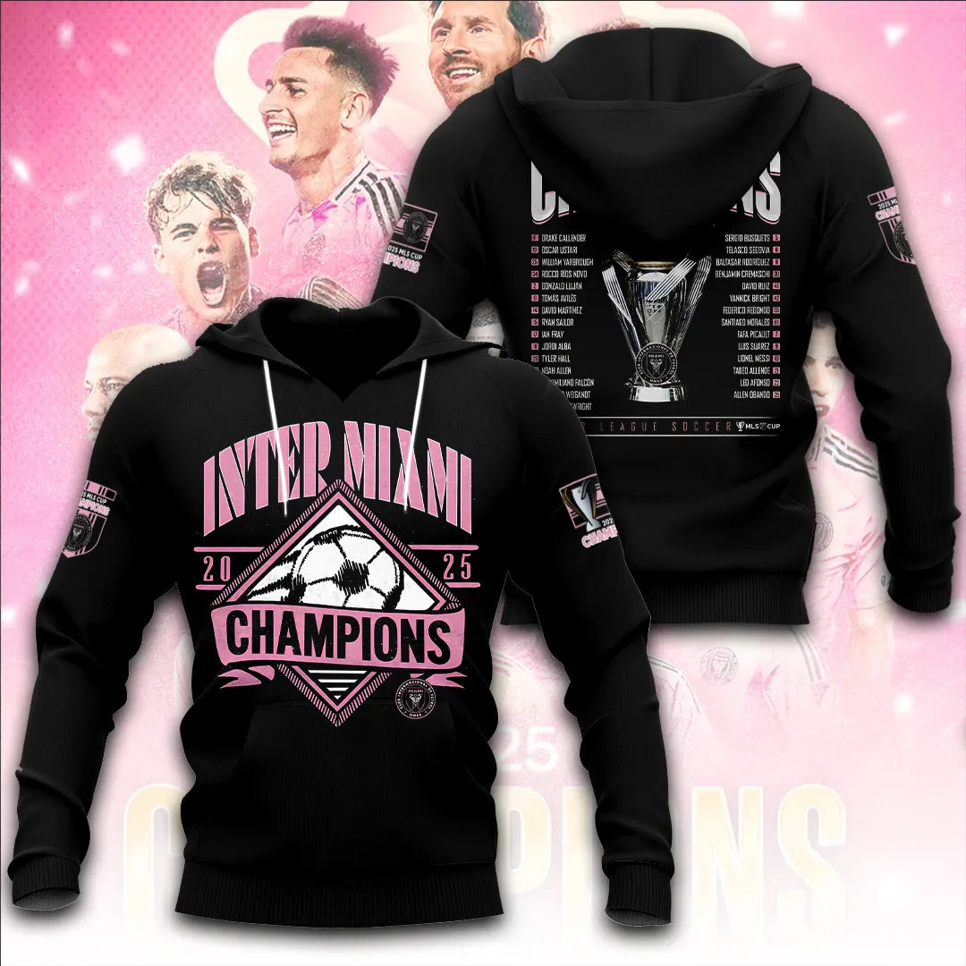 Inter Miami CF Champions MLS 2025 3D Apparel – TANTN19187