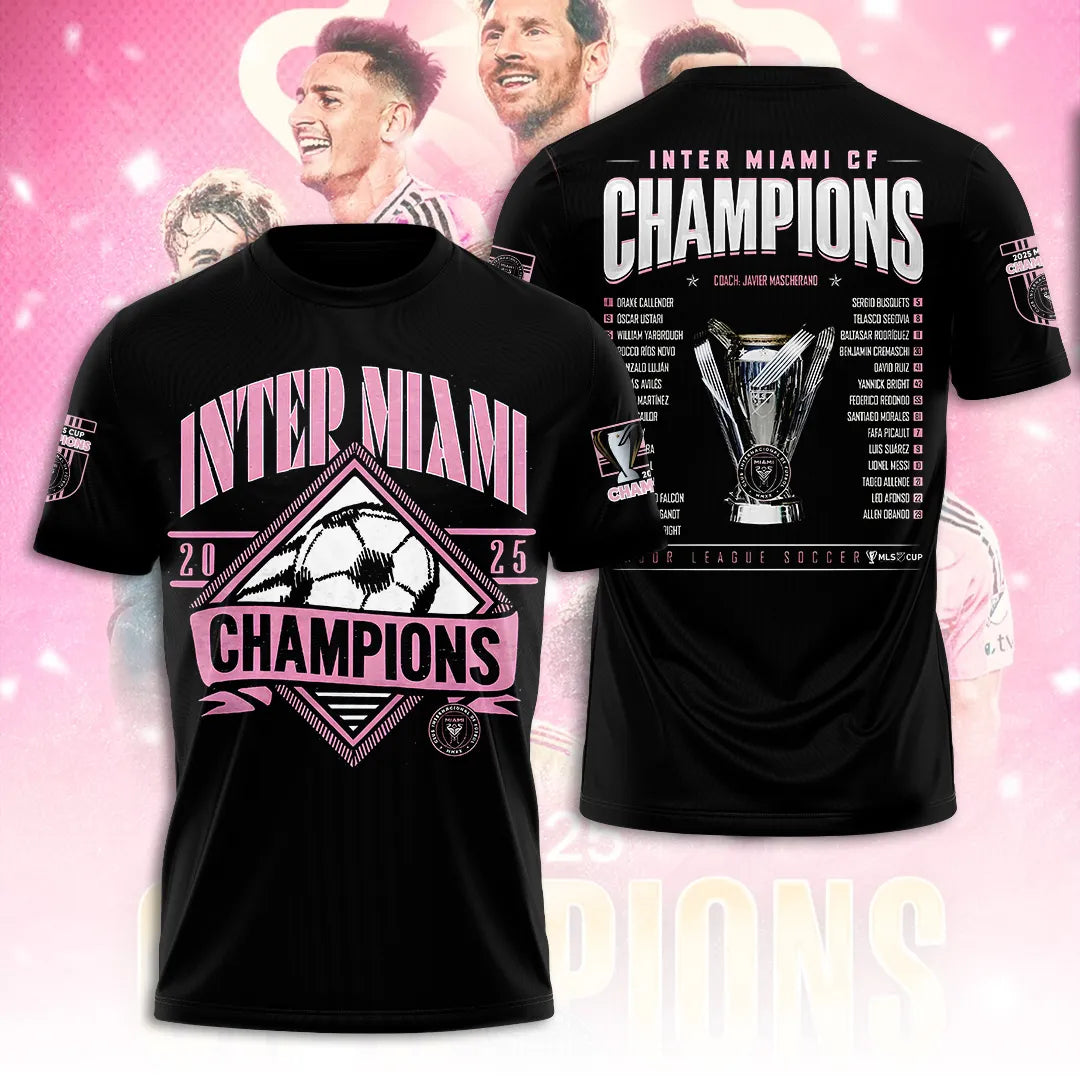 Inter Miami CF Champions MLS 2025 3D Apparel – TANTN19187