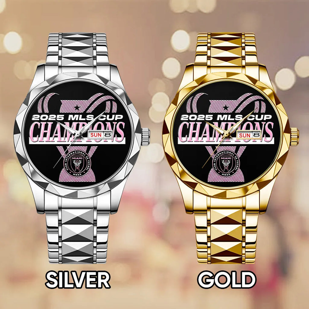 Inter Miami CF Champions MLS 2025 Alloy Luxury Quartz Watch – TANTN19193