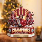 4PCS Indiana Hoosiers Football Custom Shape 2-Side Printed Acrylic Ornament – TANTN19260