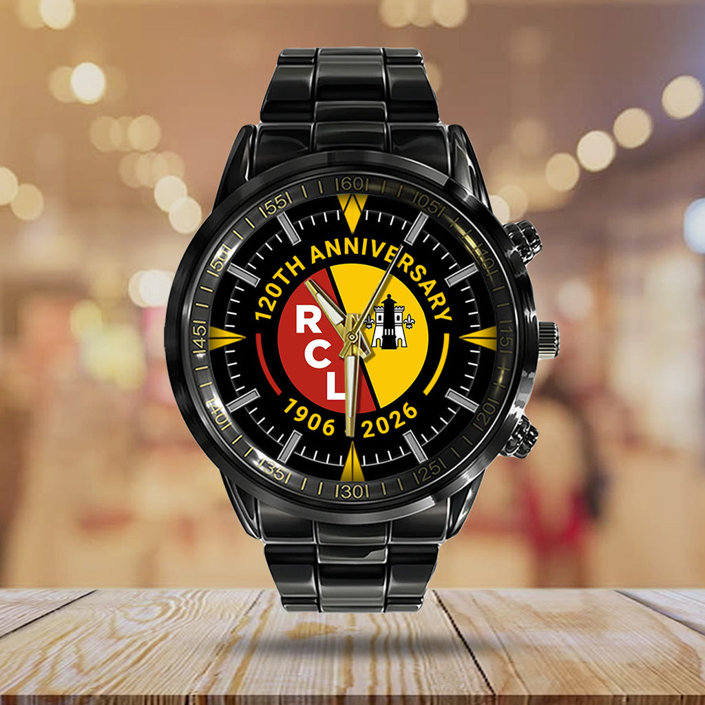 RC Lens 120th Anniversary Black Stainless Steel Watch – TANTN19304