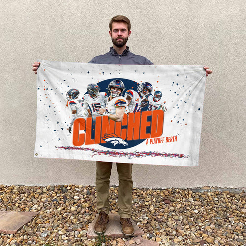 Denver Broncos 3D Double-side House Flag – TANTN19421