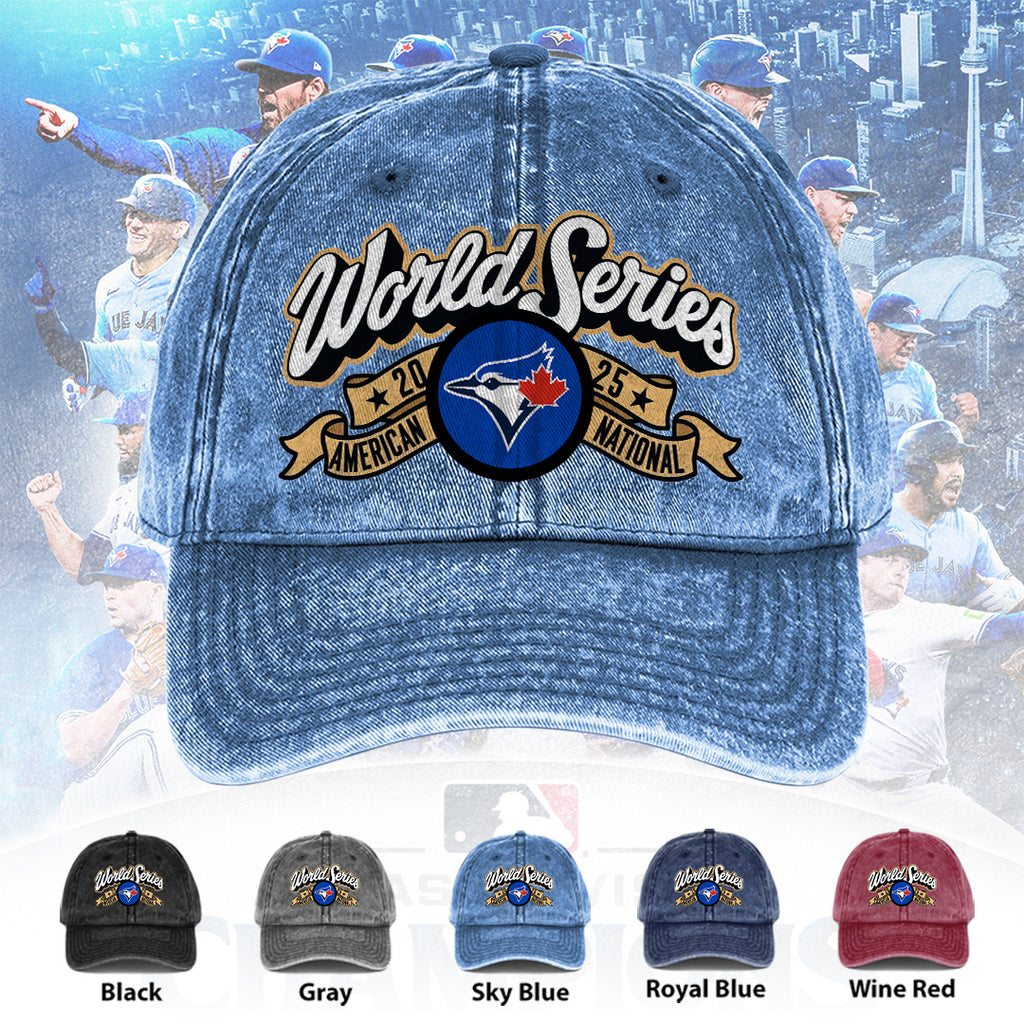 Toronto Blue Jays World Series 2025 Wash Denim Cap – TANTN19428