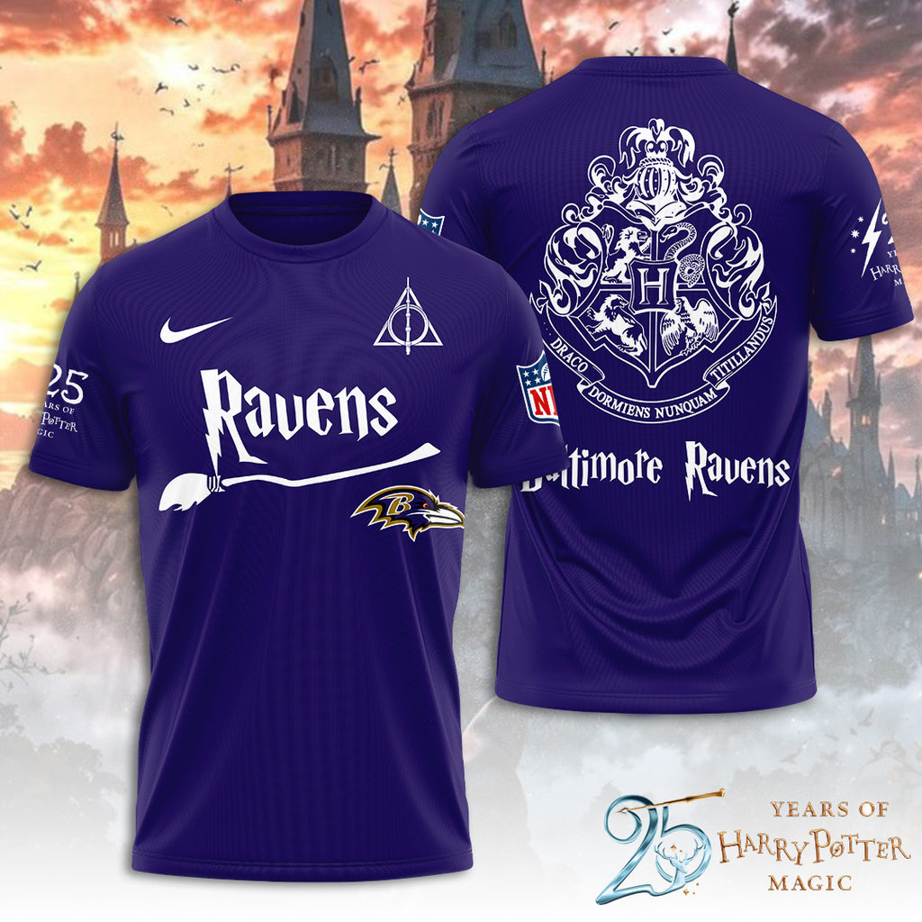 Baltimore Ravens x Harry Potter 25 Years of Magic 3D Apparel – TANTN19519