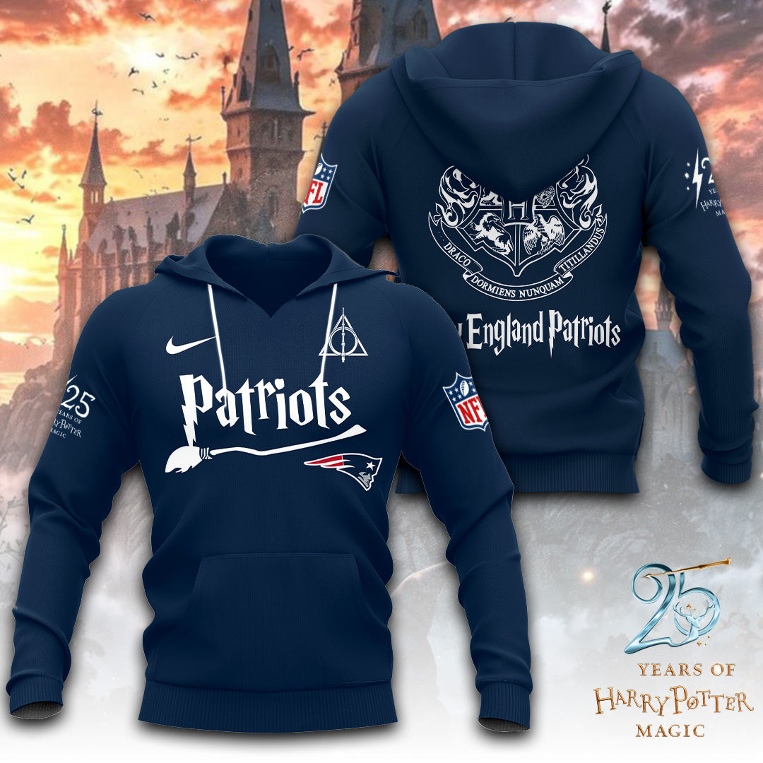 New England Patriots x Harry Potter 25 Years of Magic 3D Apparel – TANTN19538