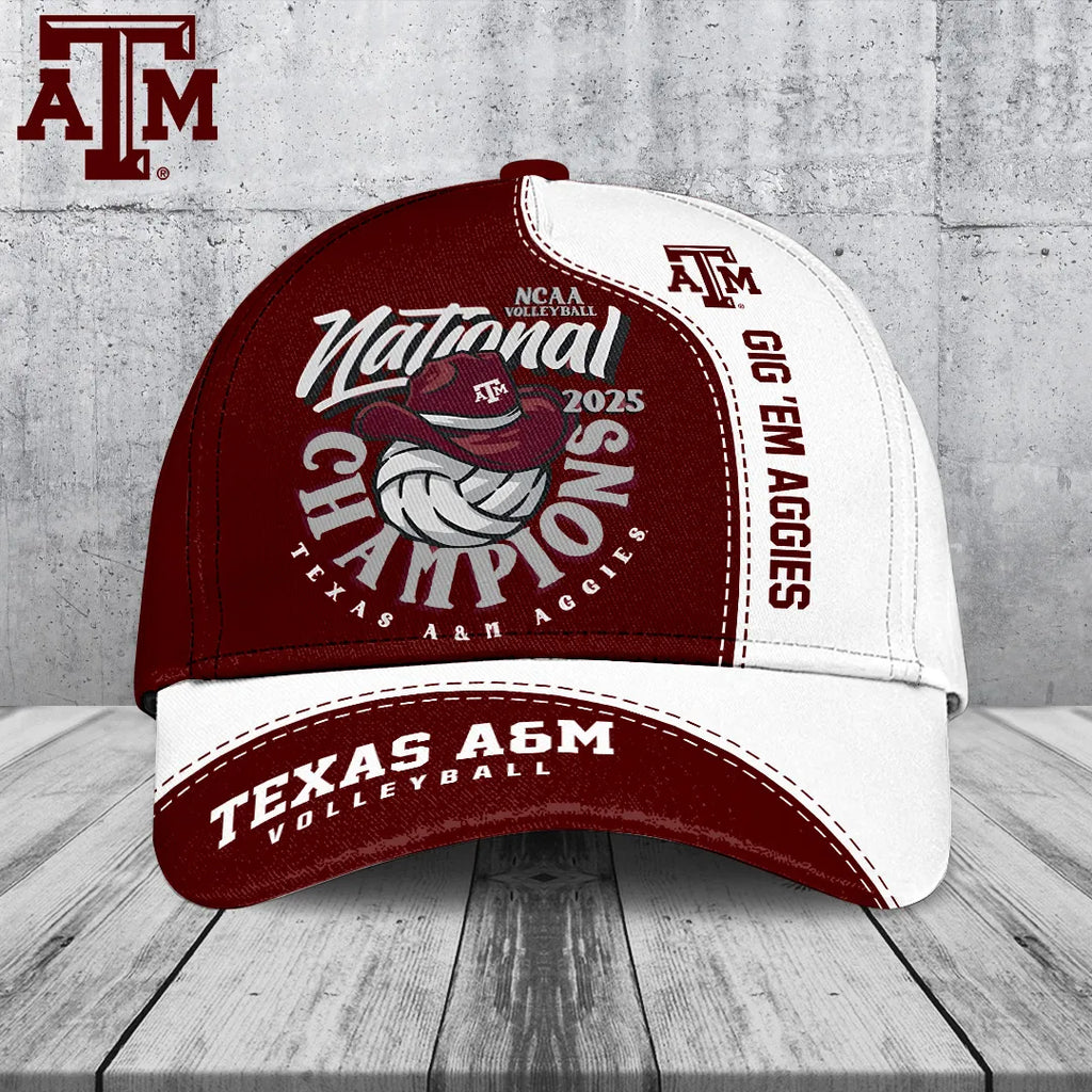 Texas A&M Aggies Women's 2025 Volleyball National Champions Classic Cap – TANTN19624