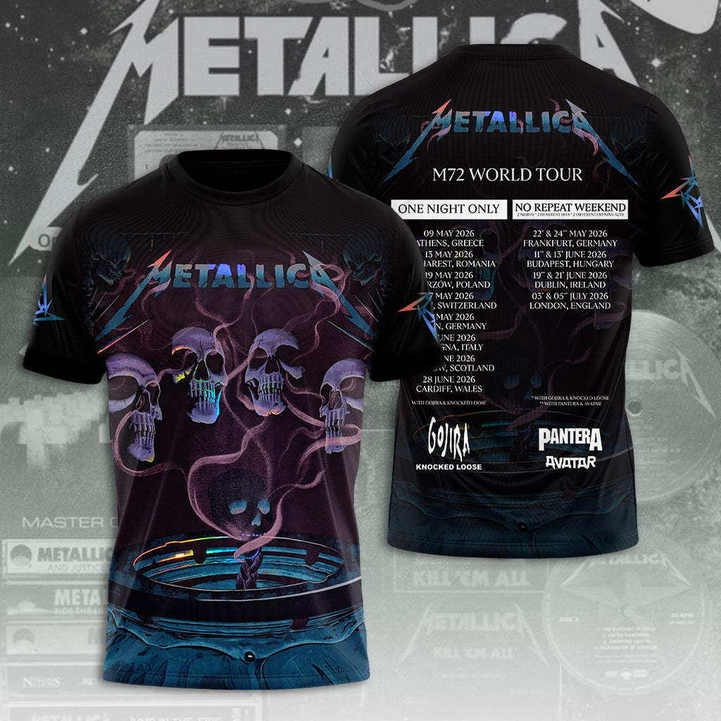 Metallica Tour 2026 3D Apparel – TANTN19743