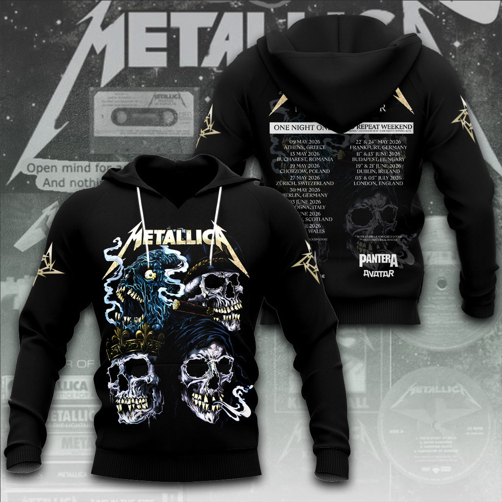 Metallica Tour 2026 3D Apparel – TANTN19799