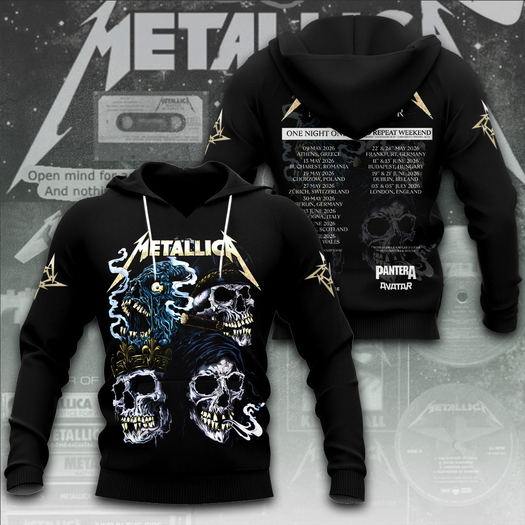 Metallica Tour 2026 3D Apparel – TANTN19799