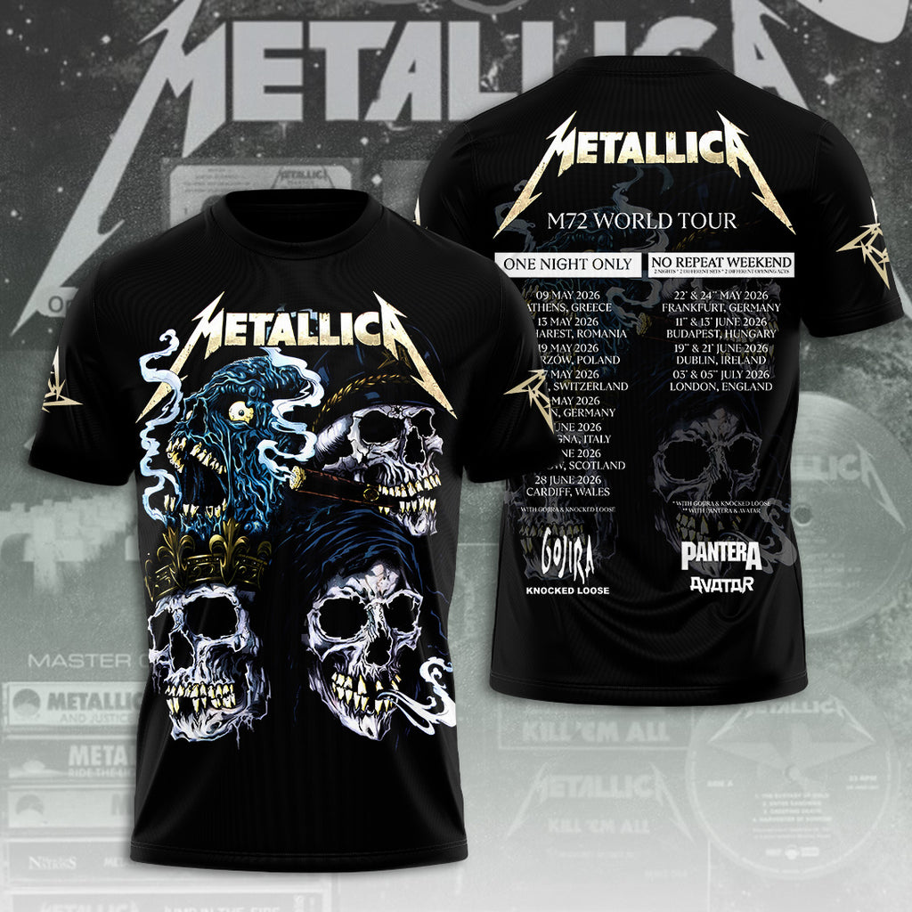 Metallica Tour 2026 3D Apparel – TANTN19799