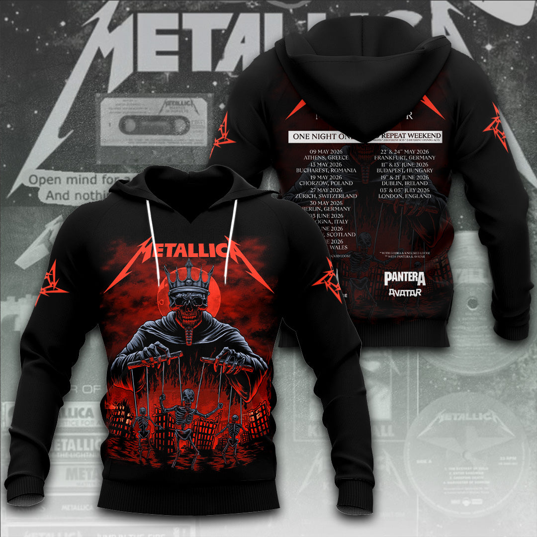 Metallica Tour 2026 3D Apparel – TANTN19800