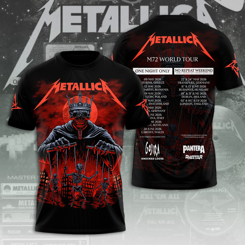 Metallica Tour 2026 3D Apparel – TANTN19800