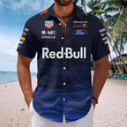 Red Bull Racing x Max Verstappen Short Sleeve Button-Down Shirt – TANTN19843