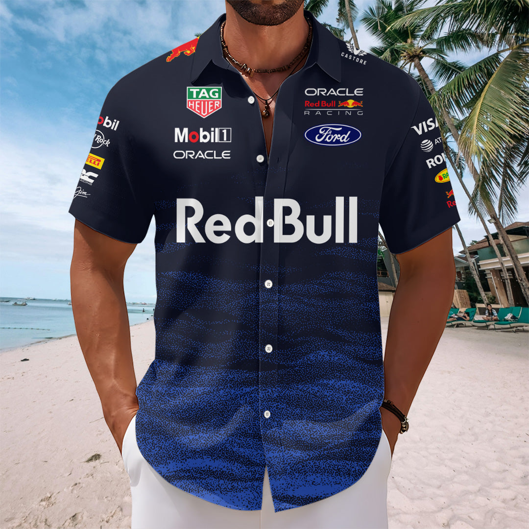 Red Bull Racing x Max Verstappen Short Sleeve Button-Down Shirt – TANTN19843