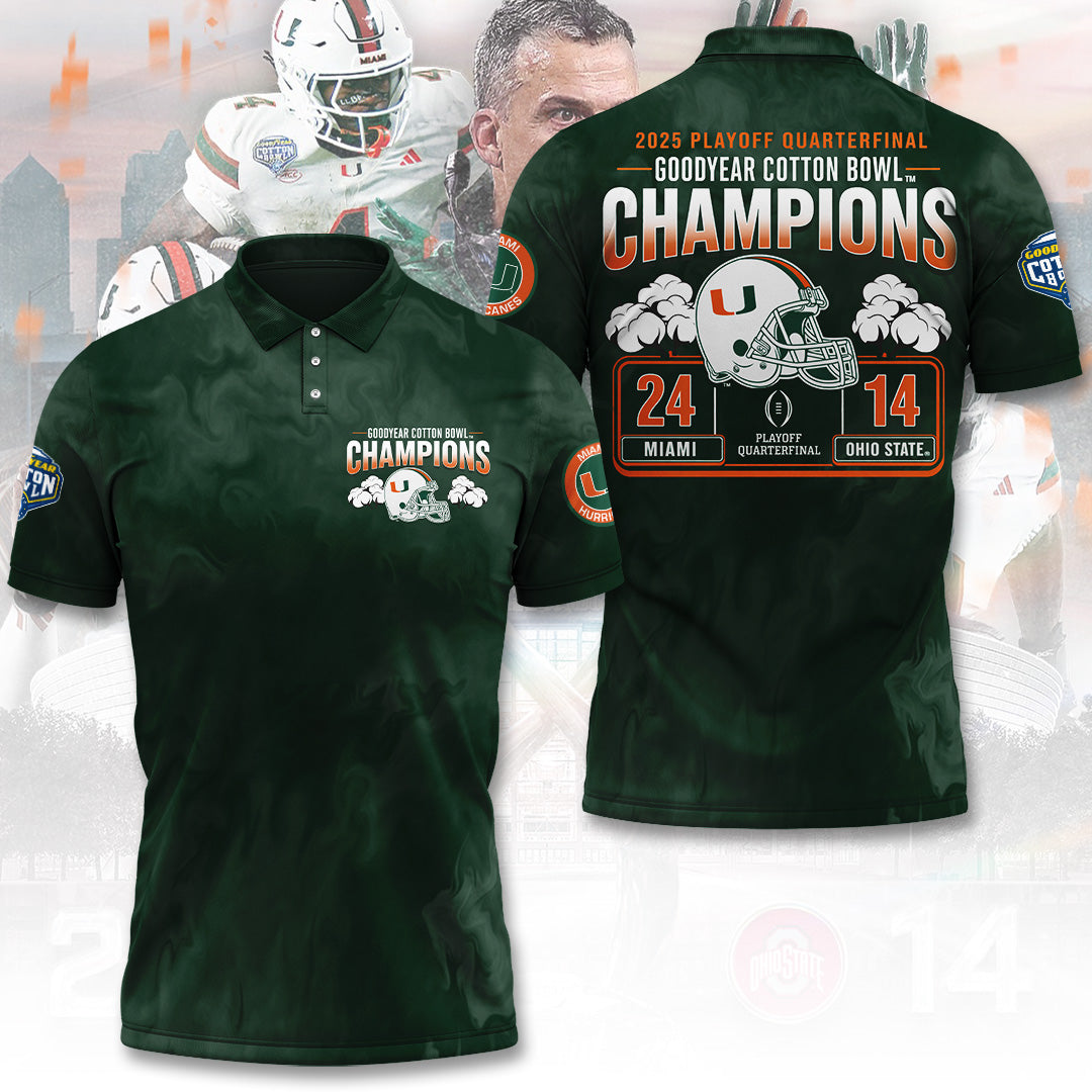 Miami Hurricanes Football 3D Apparel – TANTN19861