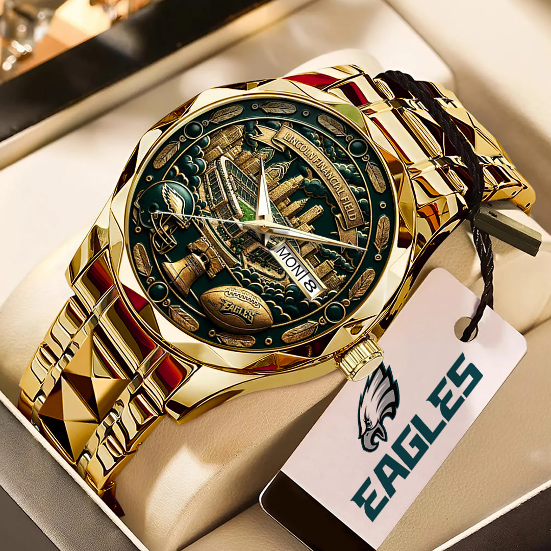 Philadelphia Eagles Alloy Luxury Quartz Watch – TANTN20020