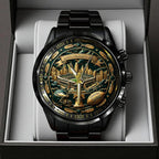 Philadelphia Eagles Black Stainless Steel Watch – TANTN20021