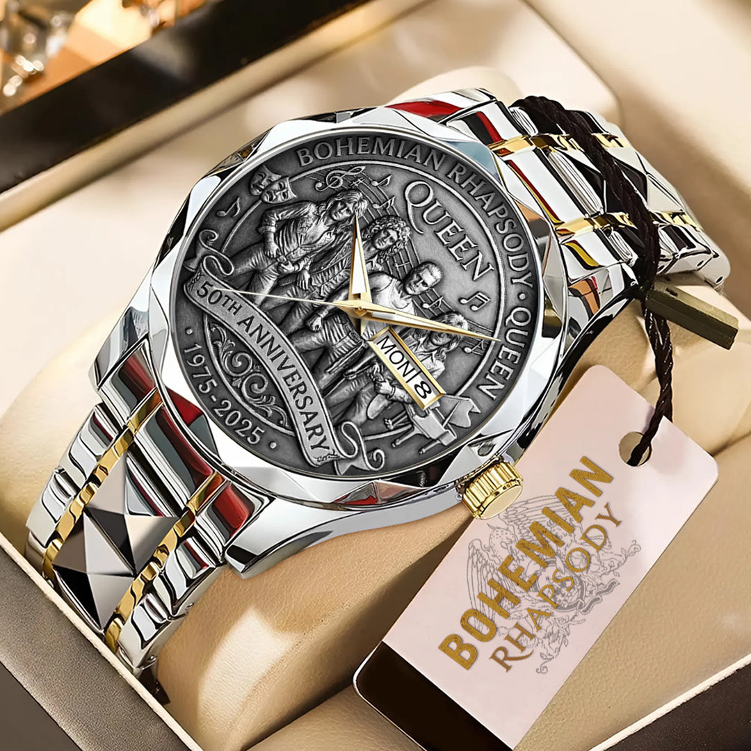Bohemian Rhapsody x Queen 50th Anniversary Alloy Luxury Quartz Watch – TANTN20032