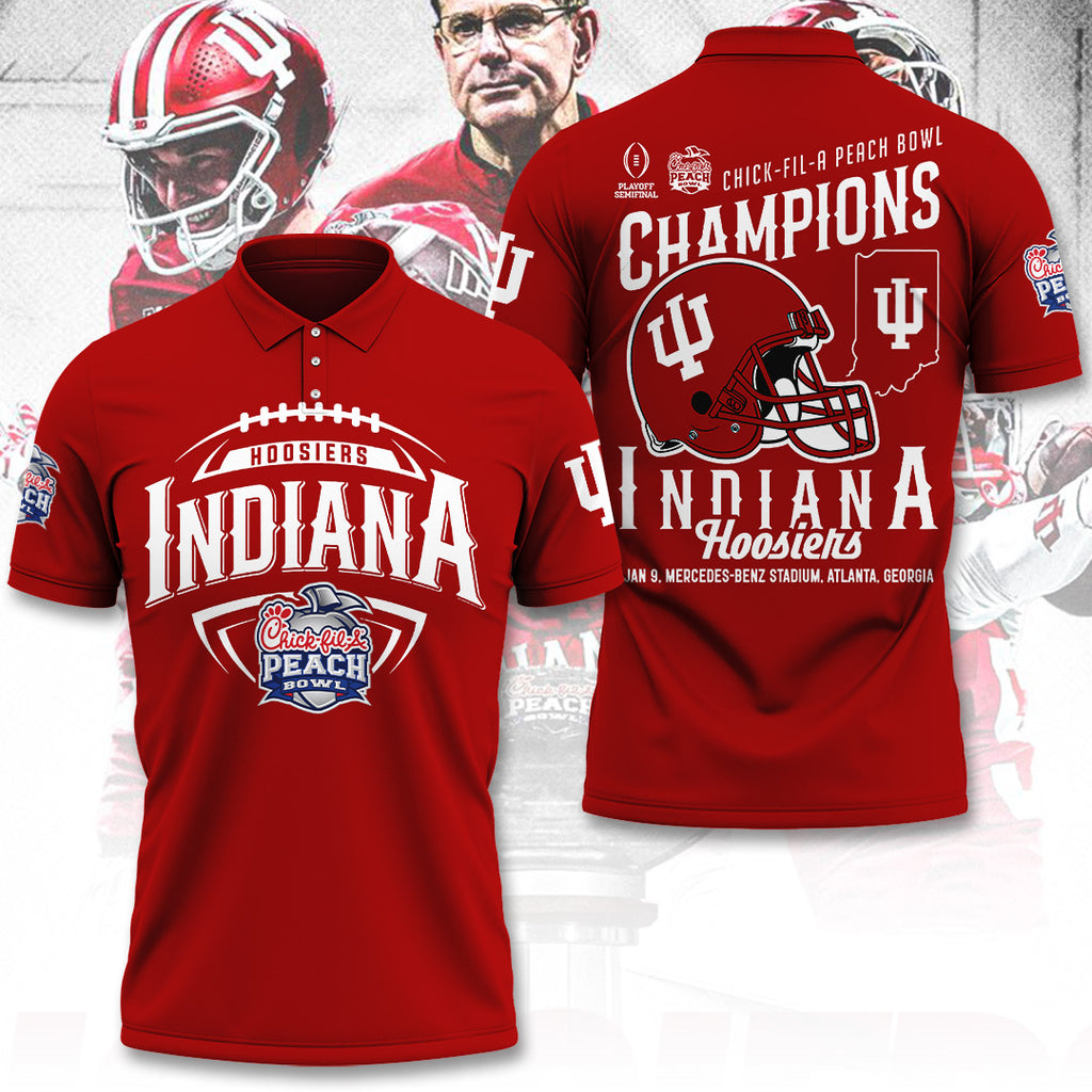 Indiana Hoosiers Football 2026 Peach Bowl Champions 3D Apparel – TANTN20121