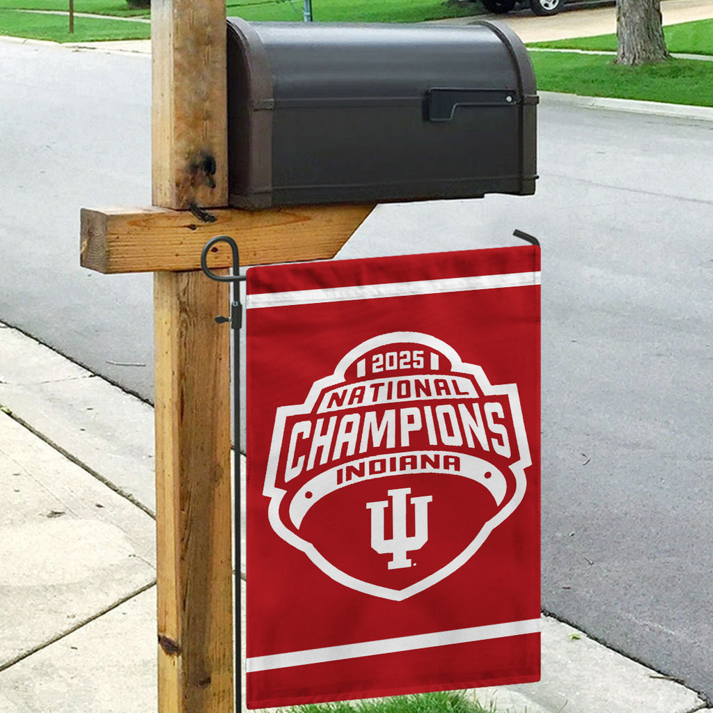 Indiana Hoosiers Football 2025 National Champions Double-side Garden Flag – TANTN20152