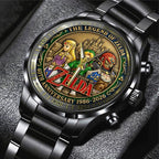 The Legend of Zelda 40th Anniversary Black Stainless Steel Watch – TANTN20249