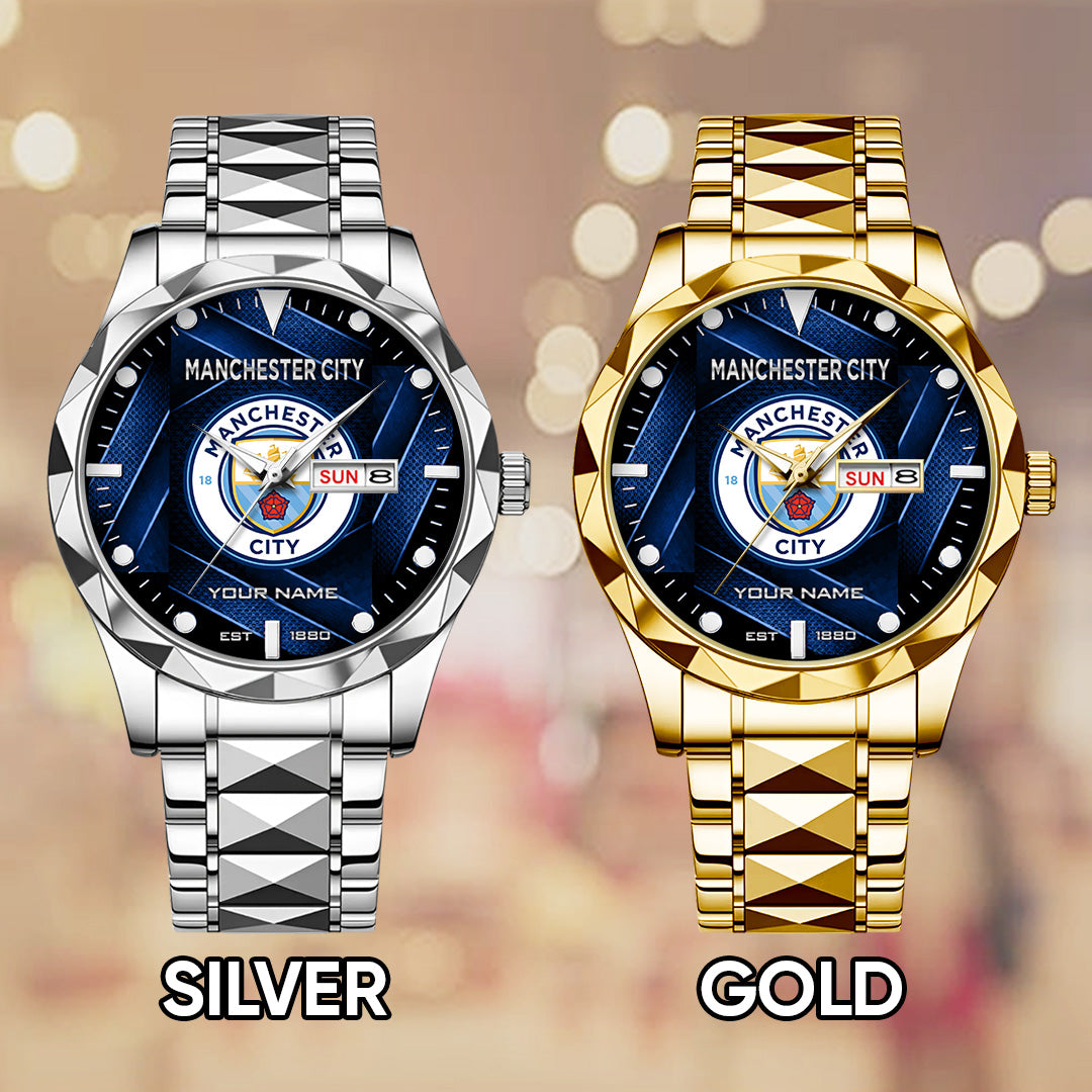 Personalized Manchester City Alloy Luxury Quartz Watch – TANTN20259