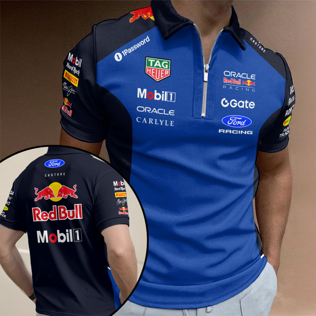 Red Bull Racing 2026 Zip Polo Shirt – TANTN20343