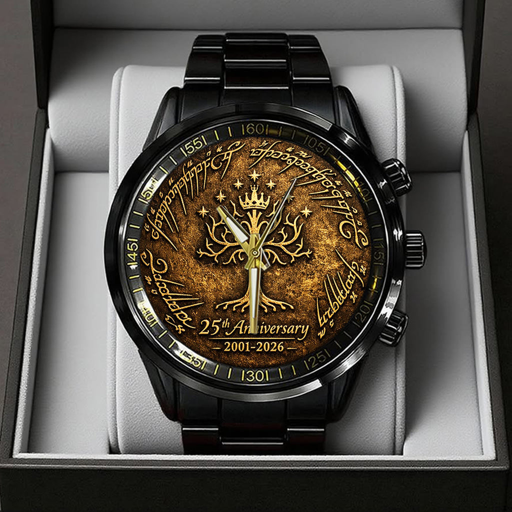 The Lord of the Rings 25th Anniversary Black Stainless Steel Watch – TANTN20363