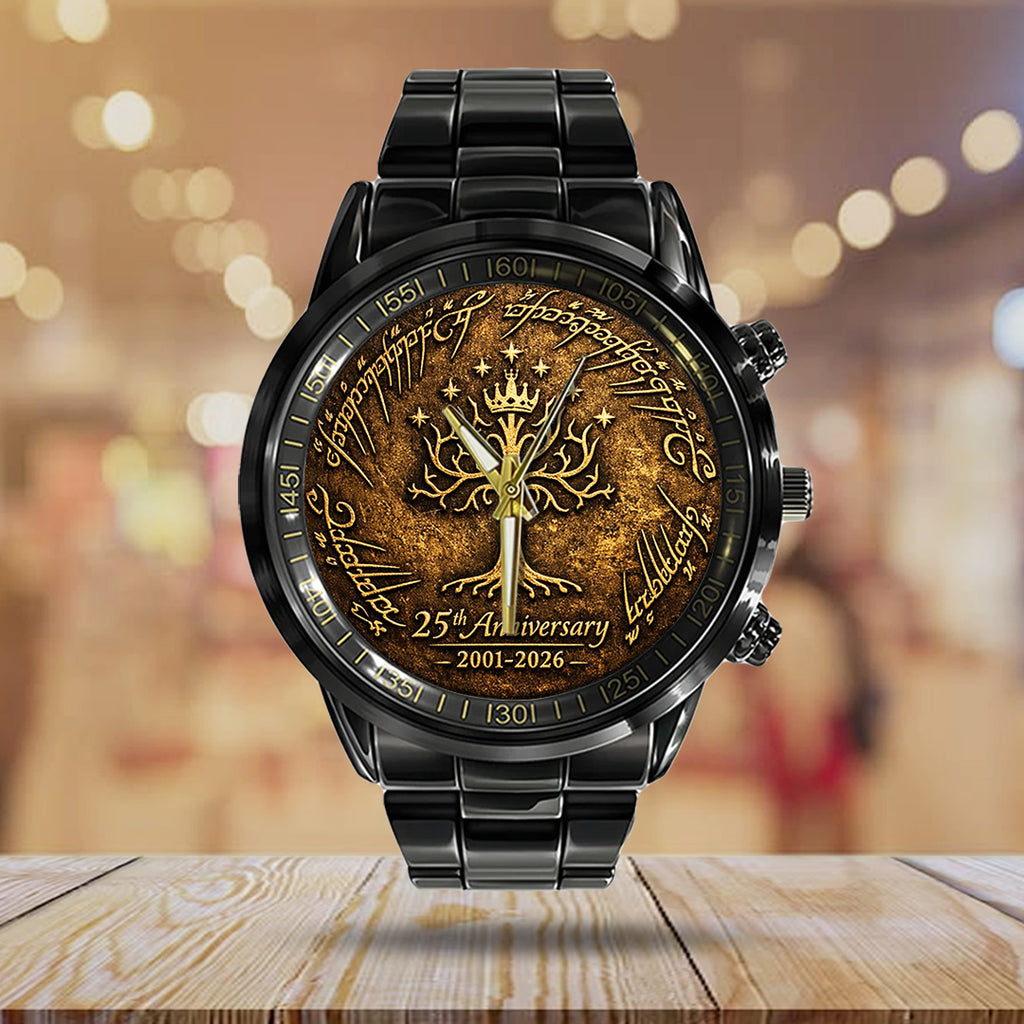 The Lord of the Rings 25th Anniversary Black Stainless Steel Watch – TANTN20363