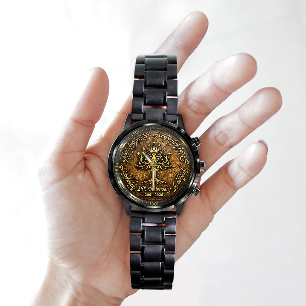 The Lord of the Rings 25th Anniversary Black Stainless Steel Watch – TANTN20363