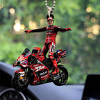 Ducati Lenovo Team x Marc Márquez Custom Shape 2-sided Acrylic Car Ornament – TANTN20413