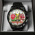 Indiana Hoosiers Football 2025 National Champions Black Stainless Steel Watch – TANTN20468