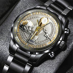 Indiana Hoosiers Football 2025 National Champions Black Stainless Steel Watch – TANTN20479