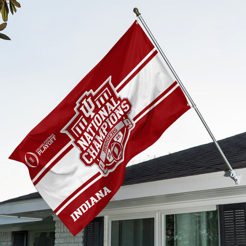 Indiana Hoosiers Football 2025 National Champions 3D Double-side House Flag – TANTN20506