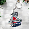 New England Patriots 2025 AFC Champions Custom Shape 2-sided Keychain – TANTN20613